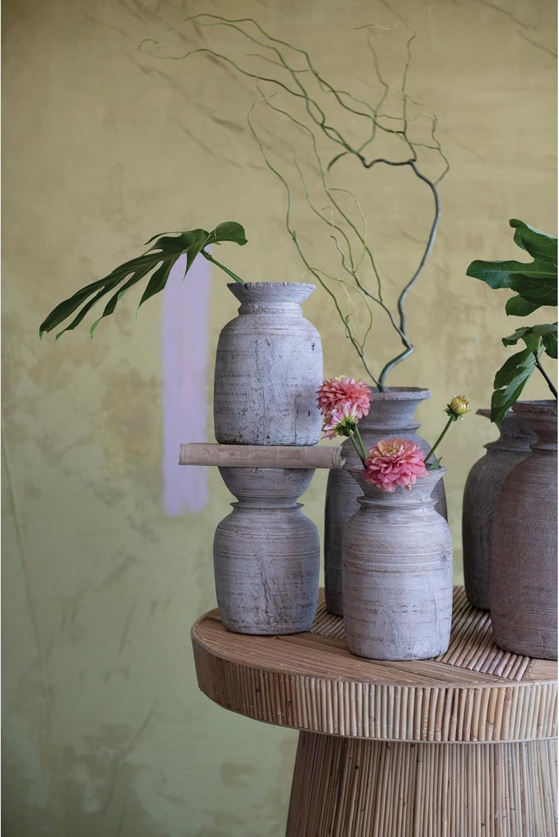 Creative Co-op Found Wood Decorative Jug, 9" L x 9" W x 14" H, Multicolor - Image 3